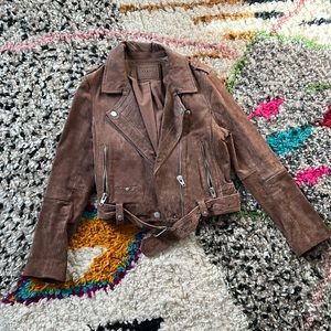 Blank NYC suede moto jacket